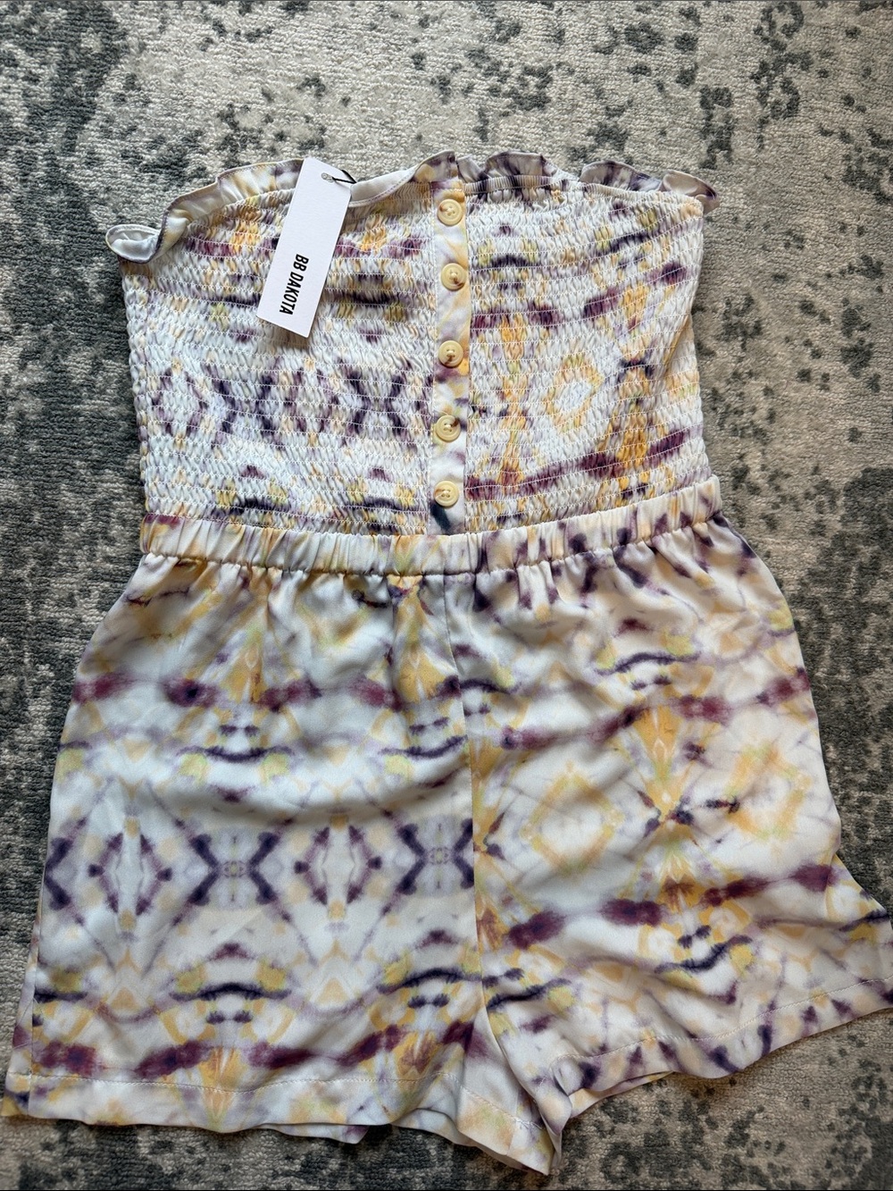 NWT Medium Bb Dakota Tie dye romper